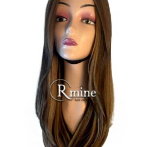 Perruque d'extensions de cheveux Bruns méchés blond 45cm 250g n°3
