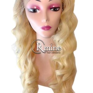Perruque d'extensions de cheveux Blonds Platine dégradé 70cm 250g n°5