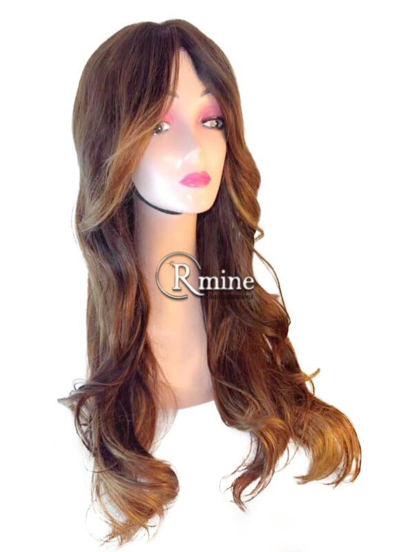 Perruque d'extensions de cheveux Bruns Blonds balayage 65cm 400g n°6 – Image 2
