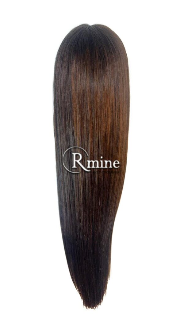 Perruque d'extensions de cheveux Châtains foncés 80cm 400g n°4 – Image 3