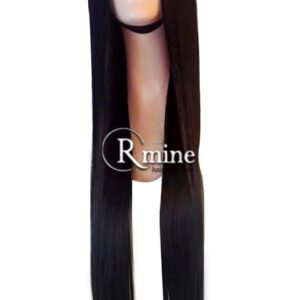 Perruque d'extensions de cheveux Noirs bleutés 80cm 400g n°2