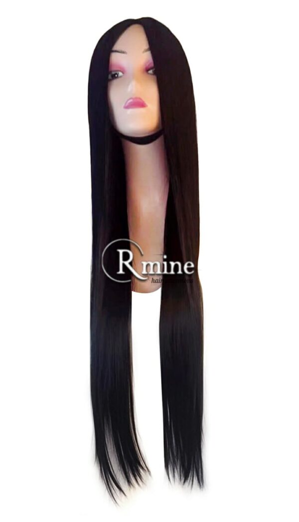 Perruque d'extensions de cheveux Noirs bleutés 80cm 400g n°2