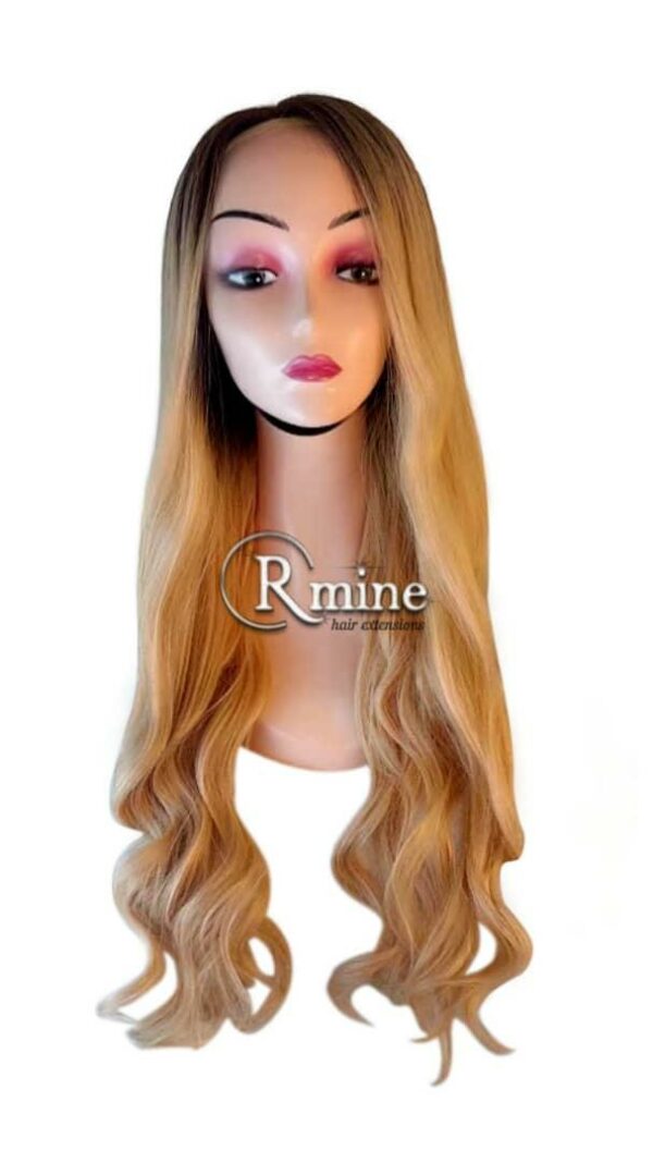 Perruque d'extensions de cheveux Blonds jaunes dégradés 70cm 250g n°11