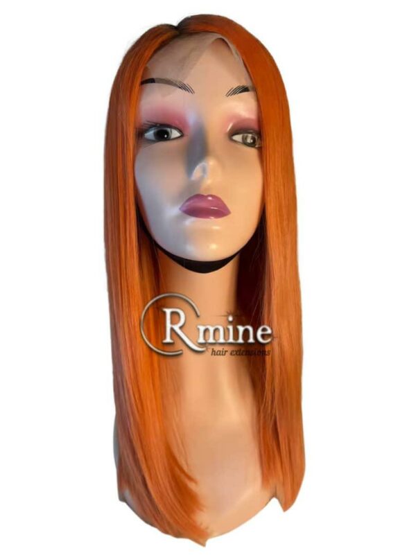 Perruque d'extensions de cheveux Roux orangé clair 30cm 200g n°12