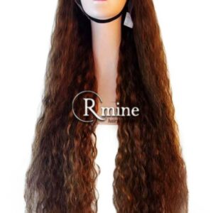 Perruque d'extensions de cheveux Châtains foncés 80cm 250g full lace n°10