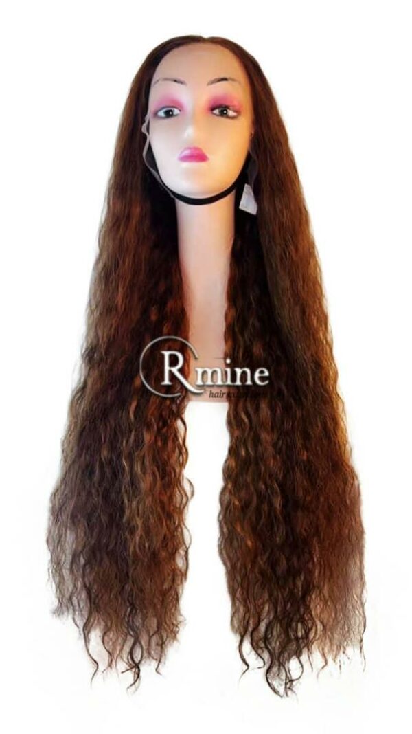 Perruque d'extensions de cheveux Châtains foncés 80cm 250g full lace n°10