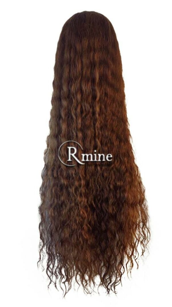 Perruque d'extensions de cheveux Châtains foncés 80cm 250g full lace n°10 – Image 2