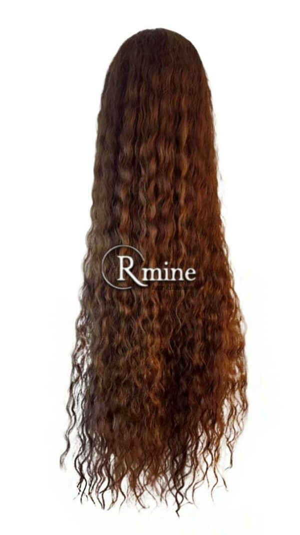 Perruque d'extensions de cheveux Châtains foncés 80cm 250g full lace n°10 – Image 3