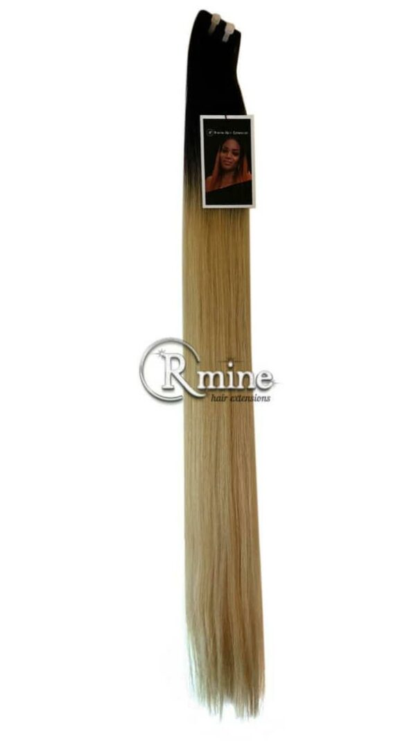 Boule de cheveux tissage Blonds dégradé noir 80cm 100g n°107