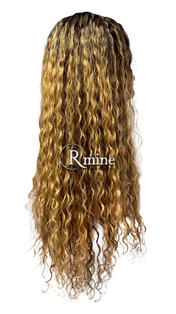 Perruque d'extensions de cheveux Blonds bouclés 55cm 250g n°15 – Image 3