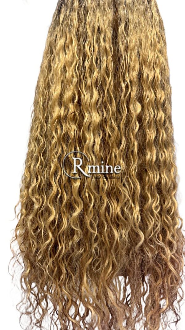 Perruque d'extensions de cheveux Blonds bouclés 55cm 250g n°15 – Image 2